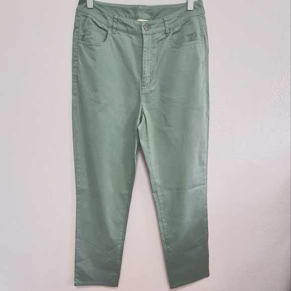 Appleseed's Petites Green Straight Leg Women's Jeans Size 6P - Picture 2 of 5